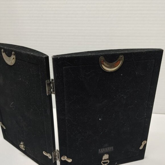 Burnes of boston photo picture frame Black Silver tone 6.5" x 4.5" Doble Frame - Picture 5 of 8